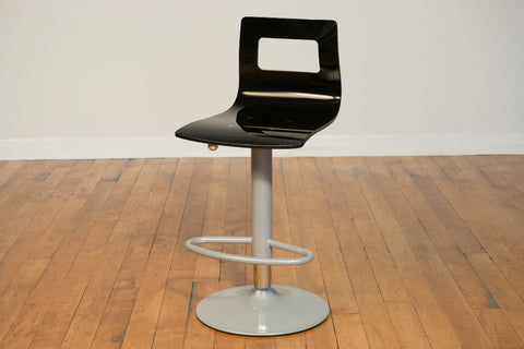 Rebel Desk Chair Black - Adjusts From Sitting Desk to Standing Desk Height