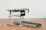 Rebel Desk Chair Black - Adjusts From Sitting Desk to Standing Desk Height