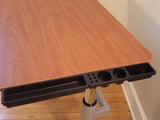 Rebel Desk Rebel Crank-Up Standing Desk with Power Station -- Teak