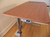 Rebel Desk Rebel Crank-Up Standing Desk with Power Station -- Teak